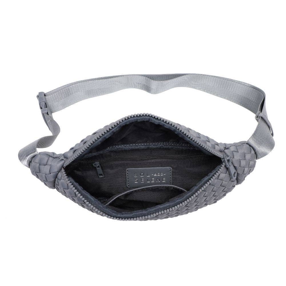 Aim High Woven Neoprene Belt Bag: Black