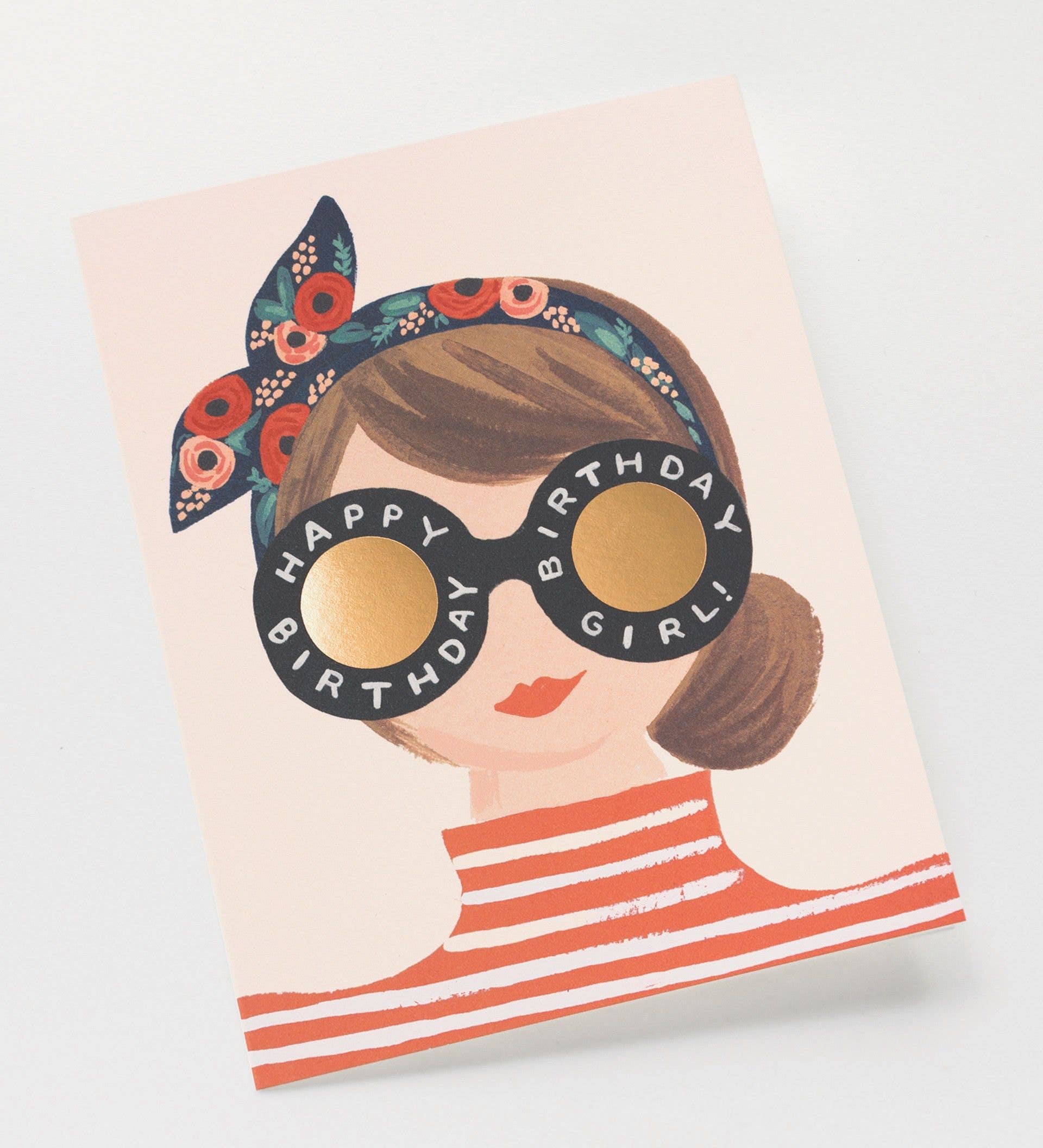 Rifle Paper Co. Birthday Girl card, envelope detail