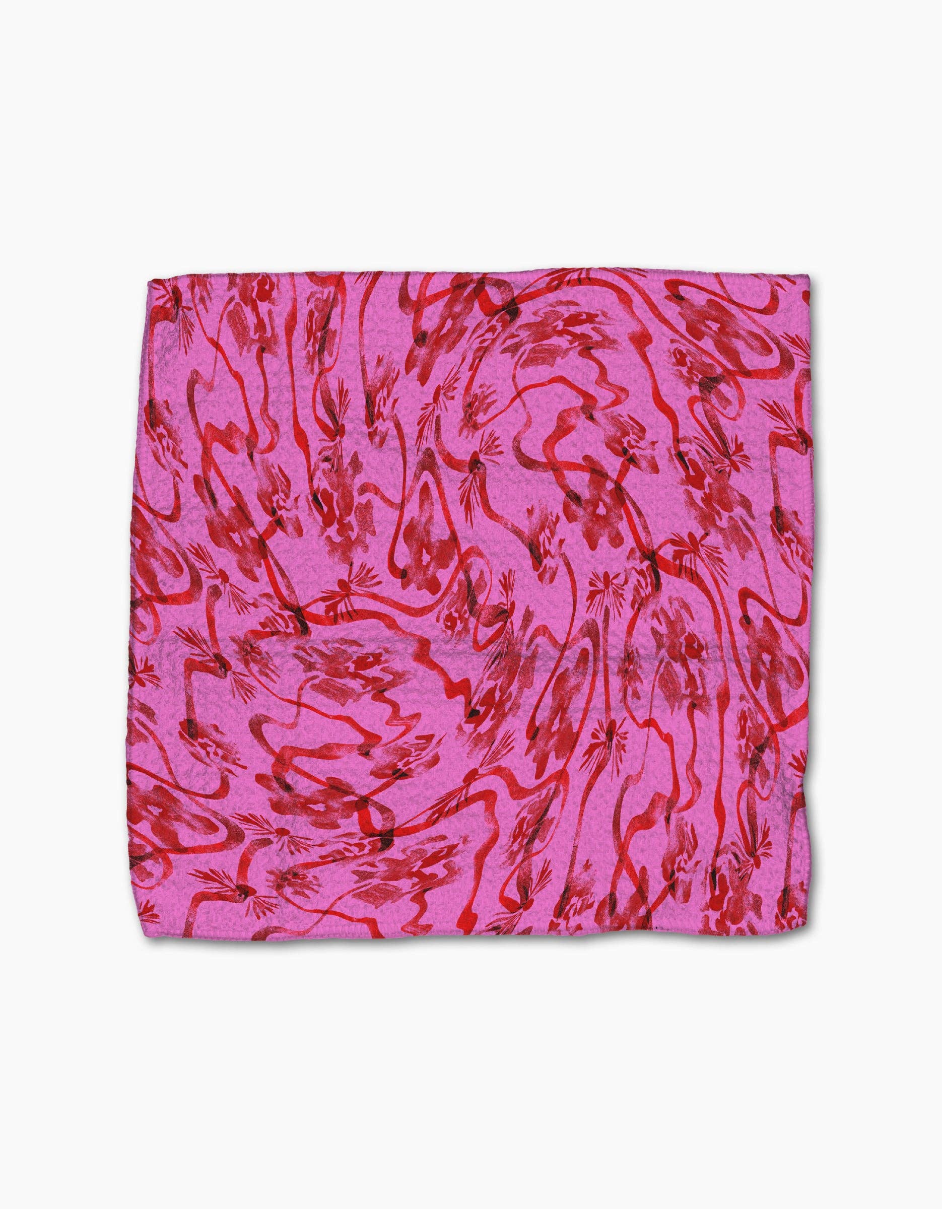 Floral Swirls Pink Dishcloth Set