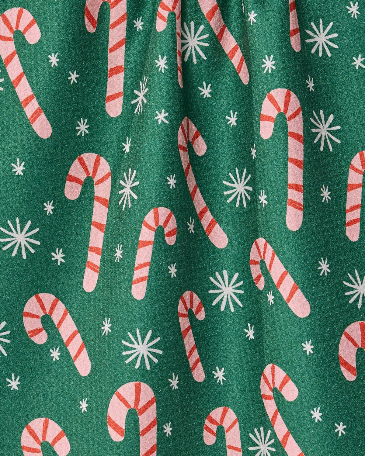 Geometry Sweet Candy print cotton tea towel, holiday kitchen textile
