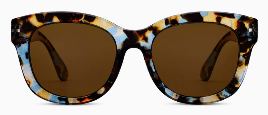 Center Stage Polarized Sunglasses, Blue Quartz