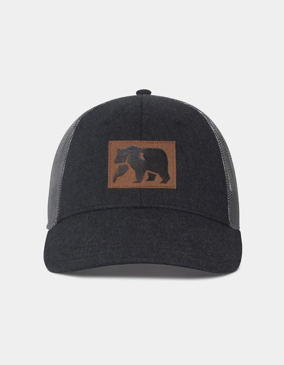 Leather Patch Dano Hat, Charcoal