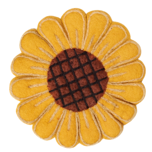 Wool Trivet - Sunflower