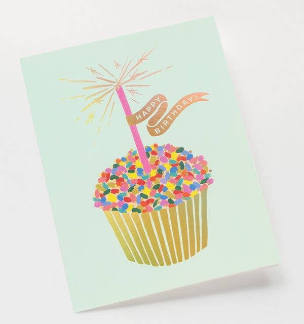 Cupcake Happy Birthday Card