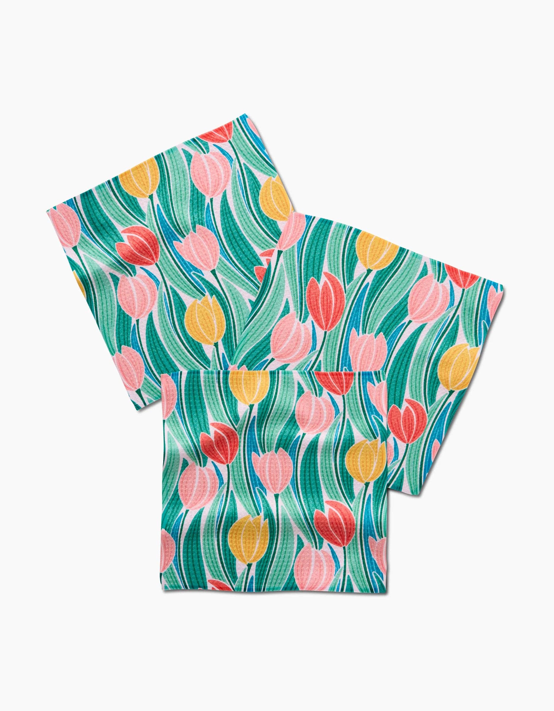 Tranquil Tulips Dishcloth Set