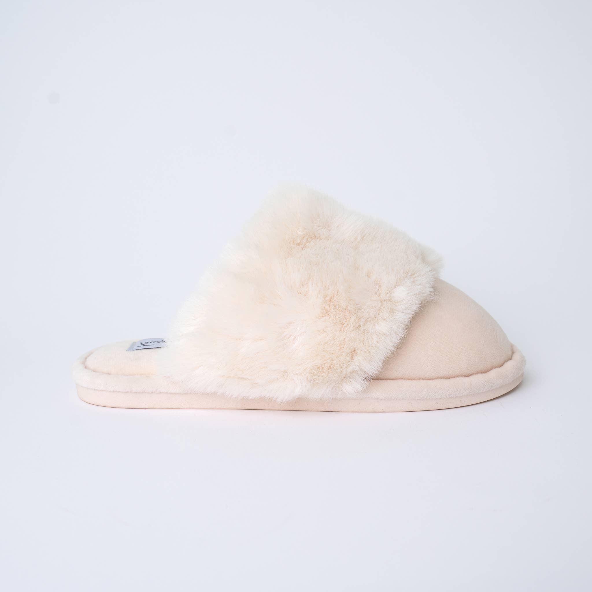 Faceplant furry slide slippers, alternate view
