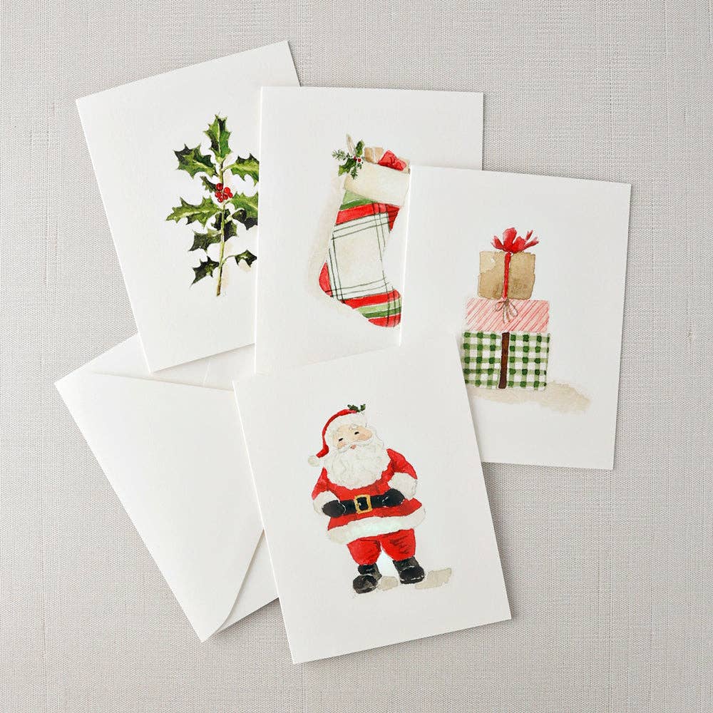 Classic Christmas card set