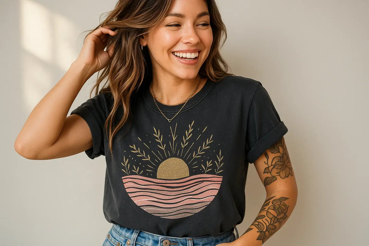 Sunset Wave Graphic Tee