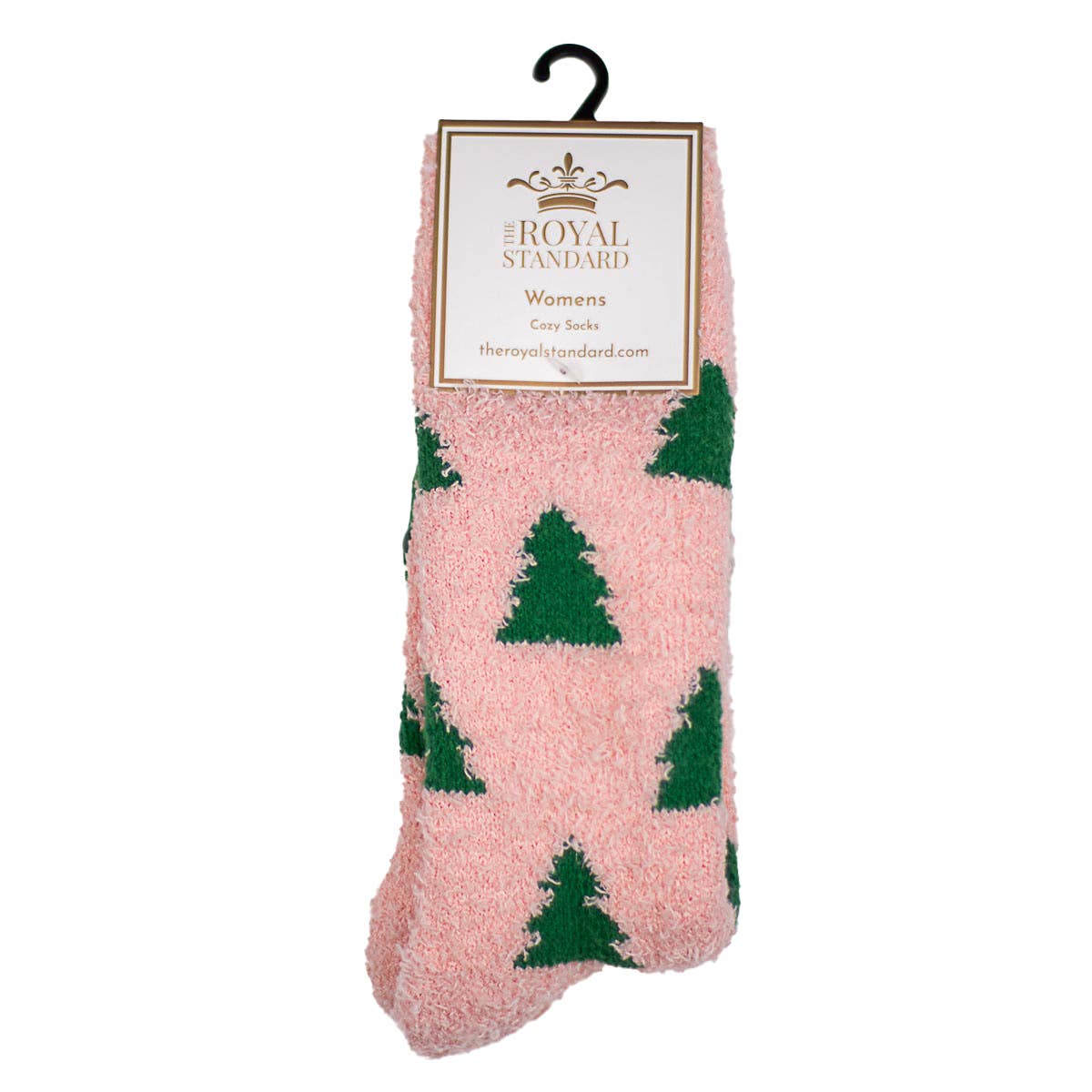 Women's Christmas Tree Snuggle Socks Pink/Green One Size