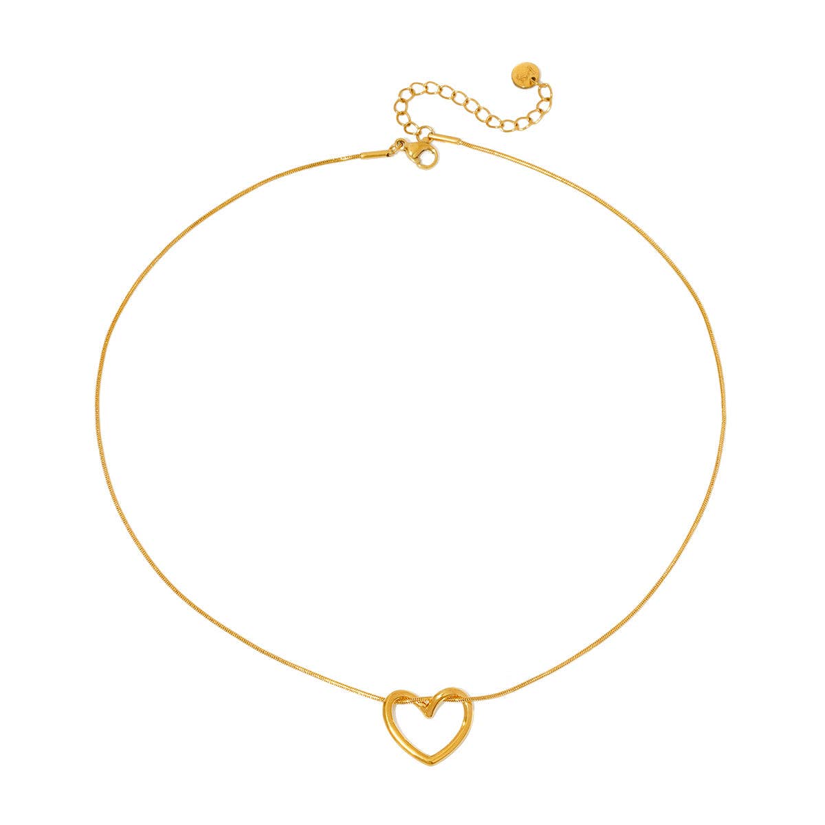 Tangled in Love Heart Waterproof Necklace