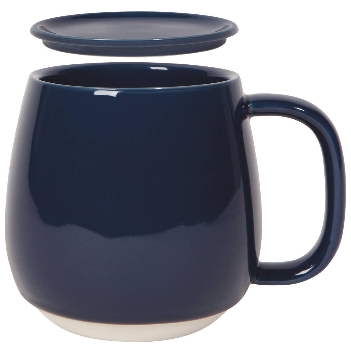 Danica Heirloom Midnight Tint mug with lid, 16 oz stoneware