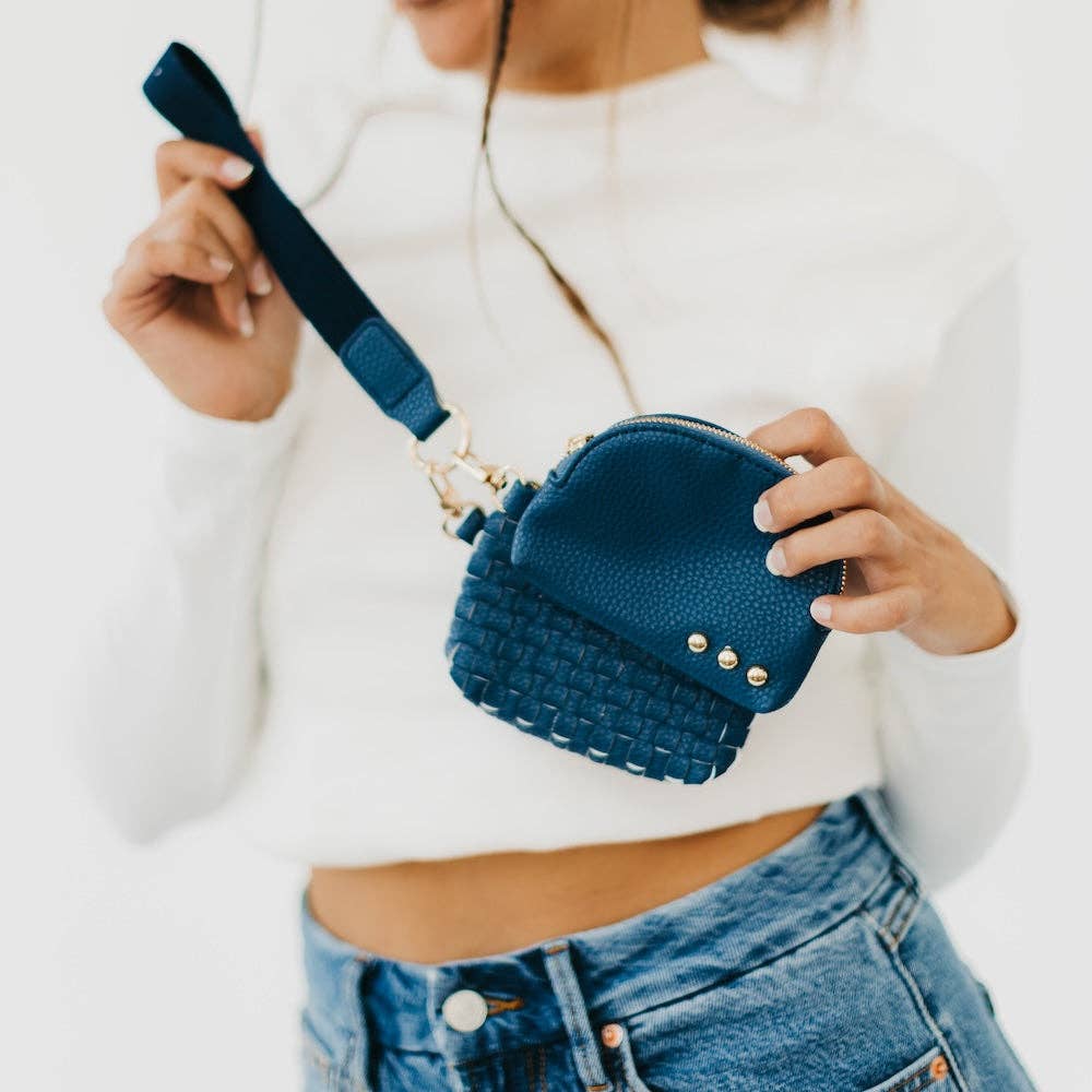 Wonderlust Woven Dual Pouch Wristlet, available in 4 colors
