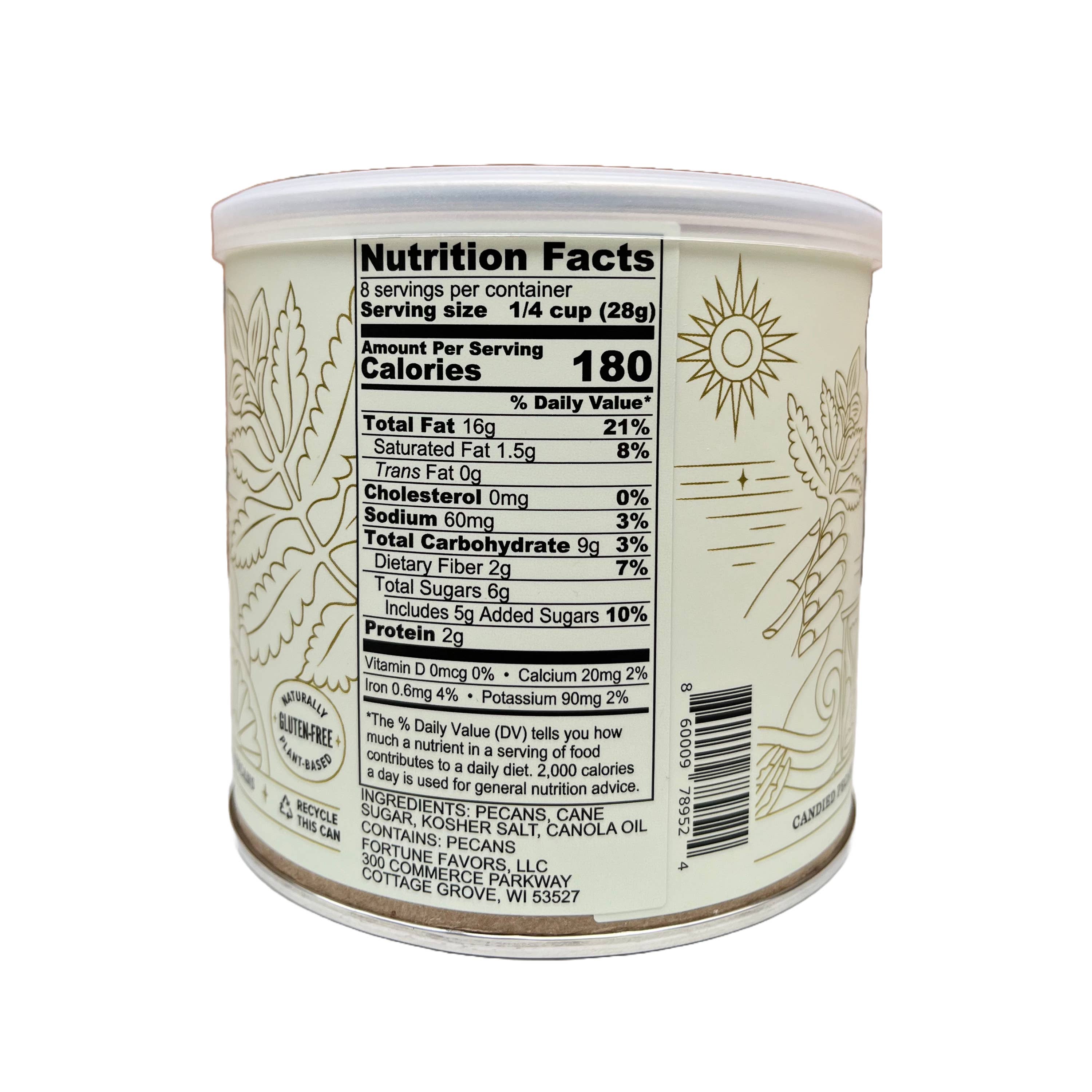 8oz Fortune Favors The Classic Candied Pecans
