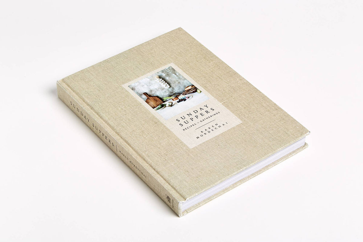 Sunday Suppers cookbook, interior page spread