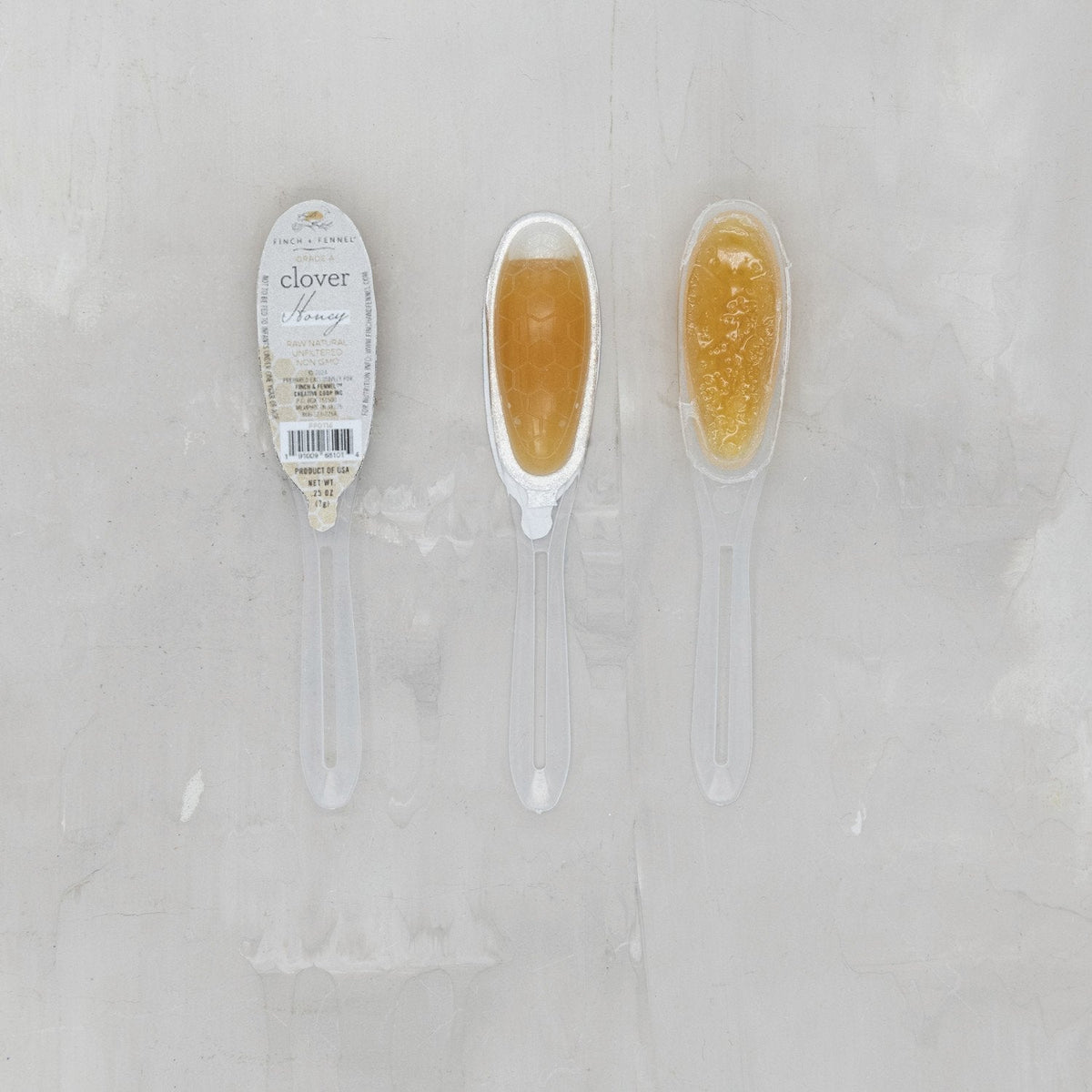 Clover Honey Filled Single Use Spoon