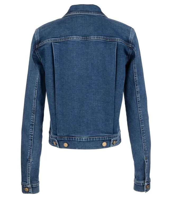 Genevieve Zip Front Jacket W/ Slant Pockets