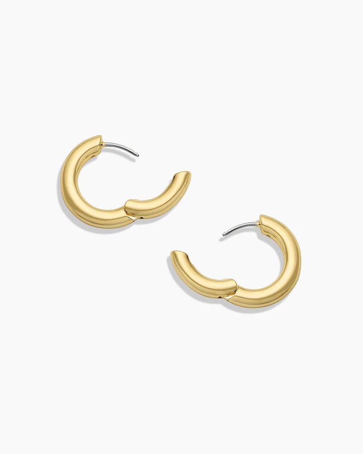 Lou Hoops, available in silver or gold