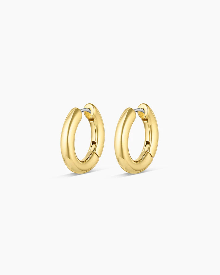 Lou Hoops, available in silver or gold