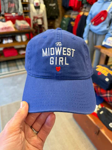 The Midwest Girl Baseball Hat in Royal