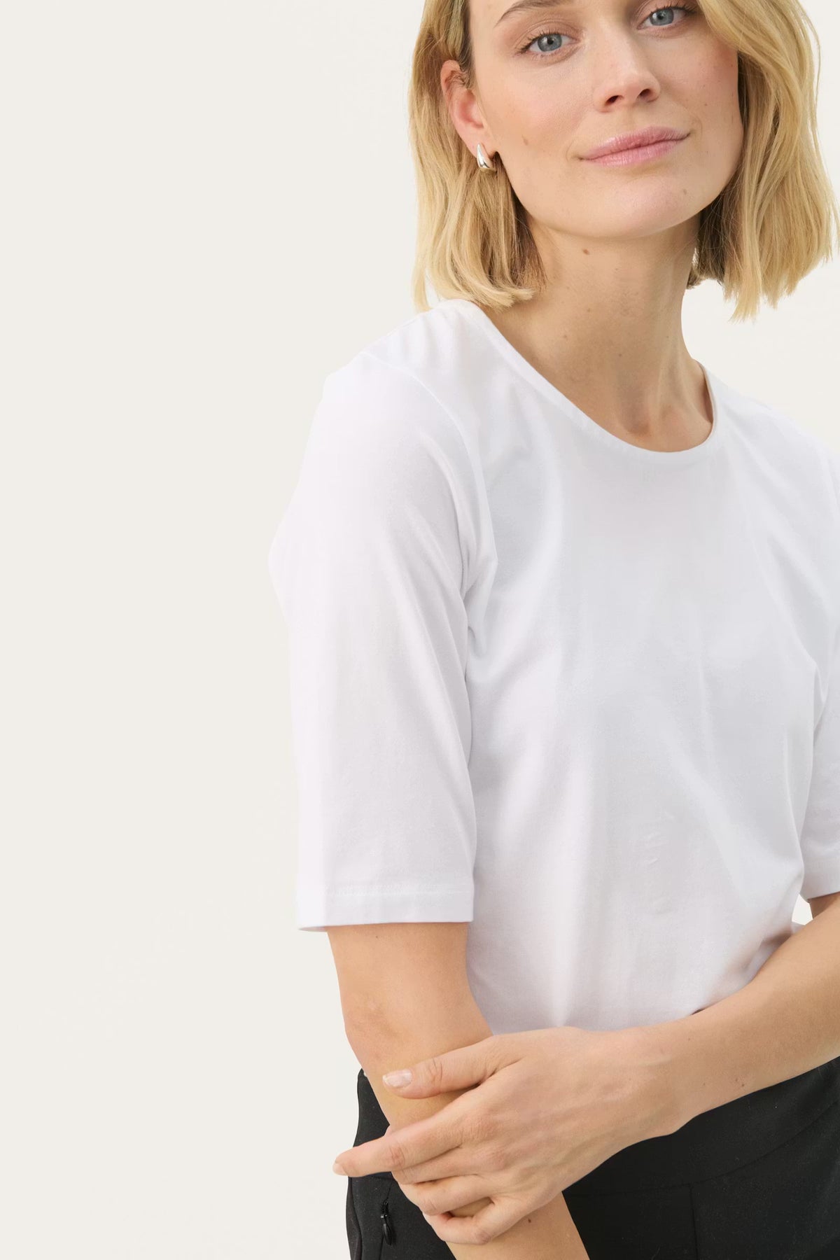 Part Two Nemi PW tee, white, back view