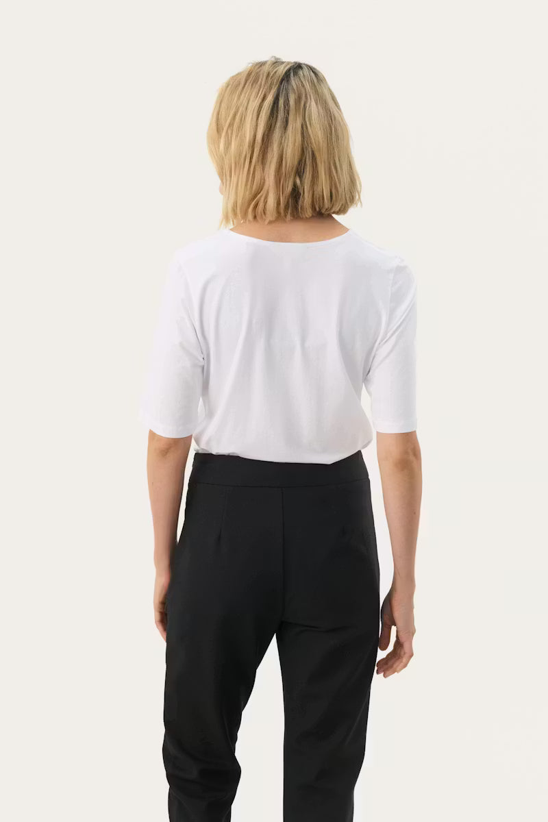 Part Two Nemi PW tee, white, detail view