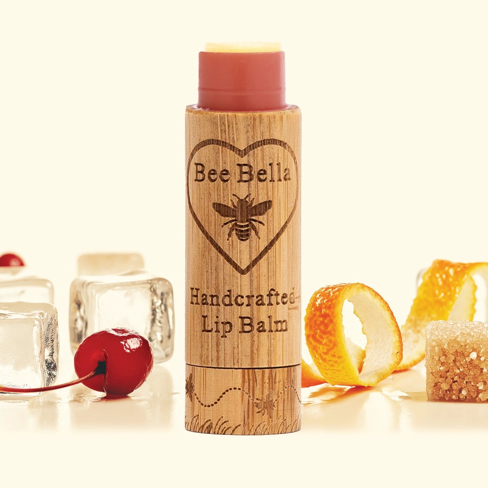 Bee Bella Wisconsin Old Fashioned lip balm tube