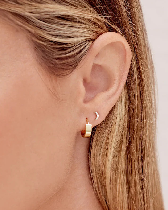 Rose Huggies, available in gold or silver