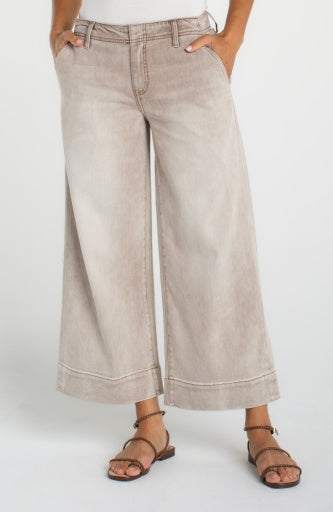 Weekender Crop Wide Leg, Antique Khaki