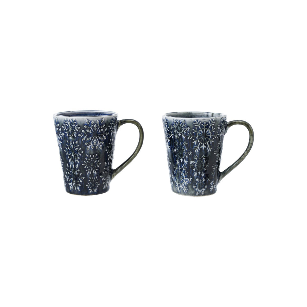 14 oz. Debossed Stoneware Mug, 2 Styles (Each Will Vary)