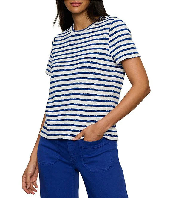 The Perfect Textured Tee, Riviera Stripe