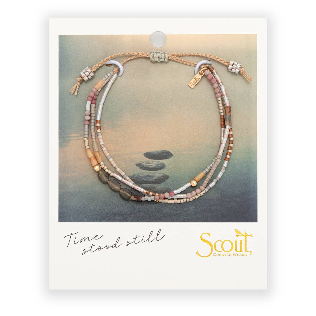 Scout Curated Wears mixed media bracelet with labradorite and gold, Magic