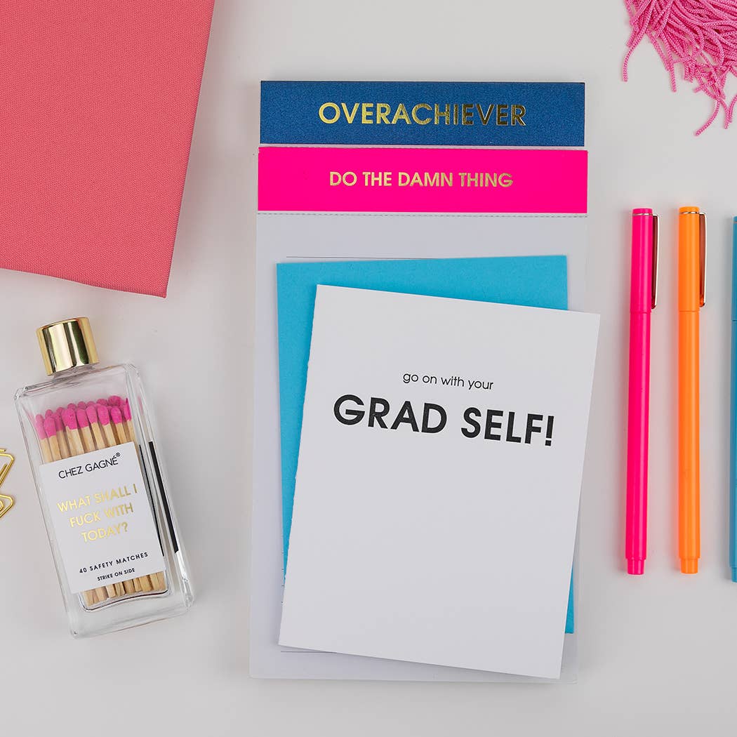Go On With Your Grad Self! - Graduation Letterpress Card