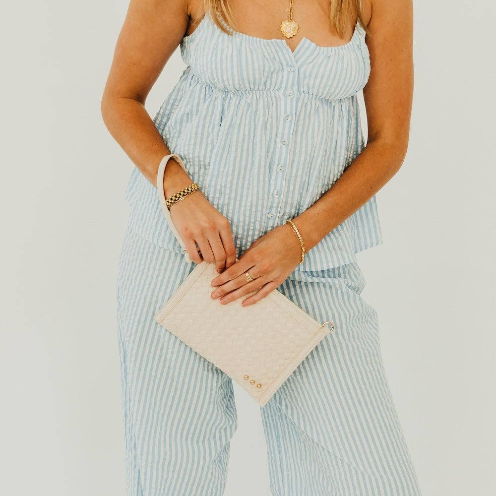 Veda Woven Crossbody and Clutch Bag, available in 2 colors