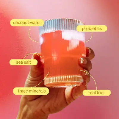 Strawberry Lemonade SuperTea (14 Servings) | Instant Tea with Real Strawberry, Electrolytes and Probiotics