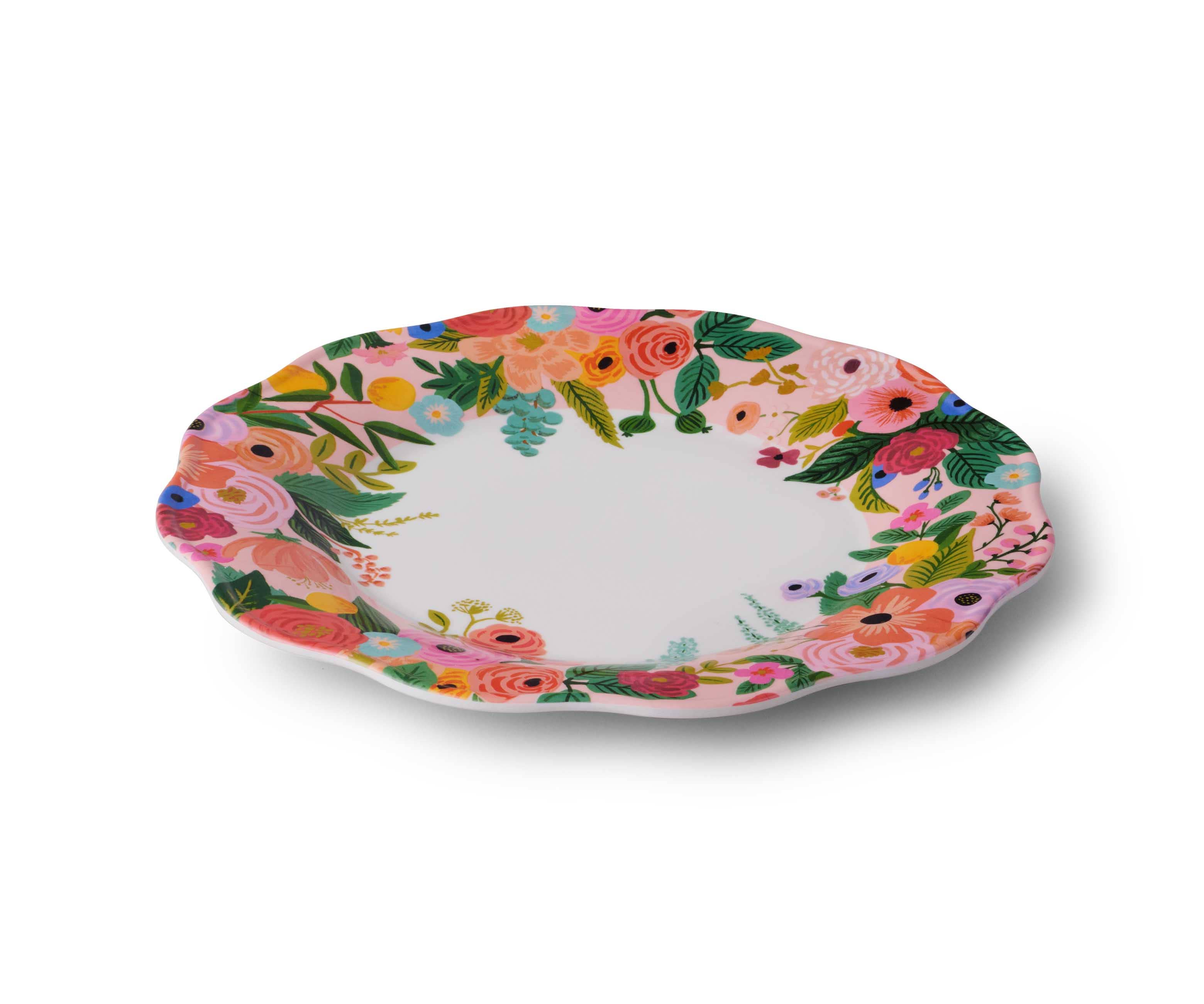 Garden Party Melamine Assorted Dinner Plates