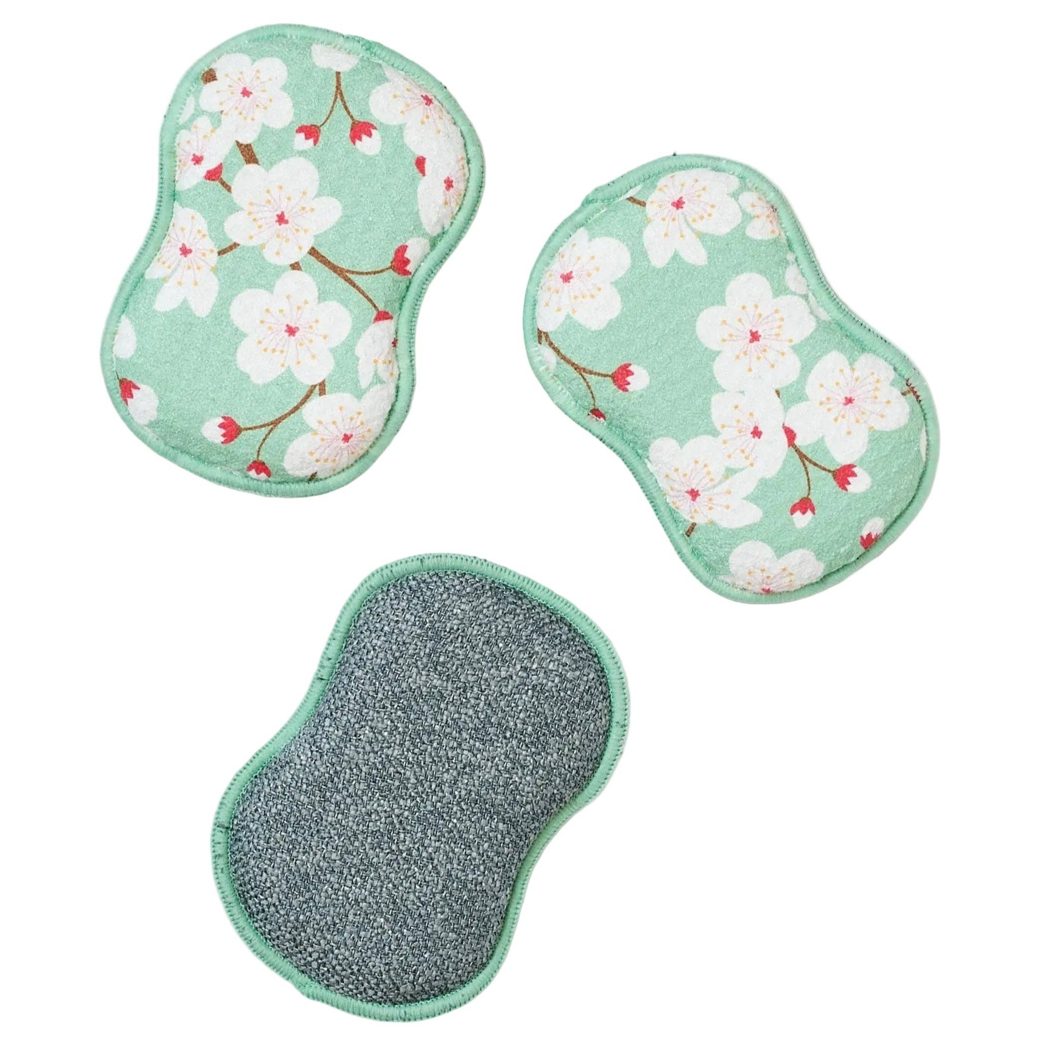 RE:usable Sponges (Set of 3) -  Cherry Blossom