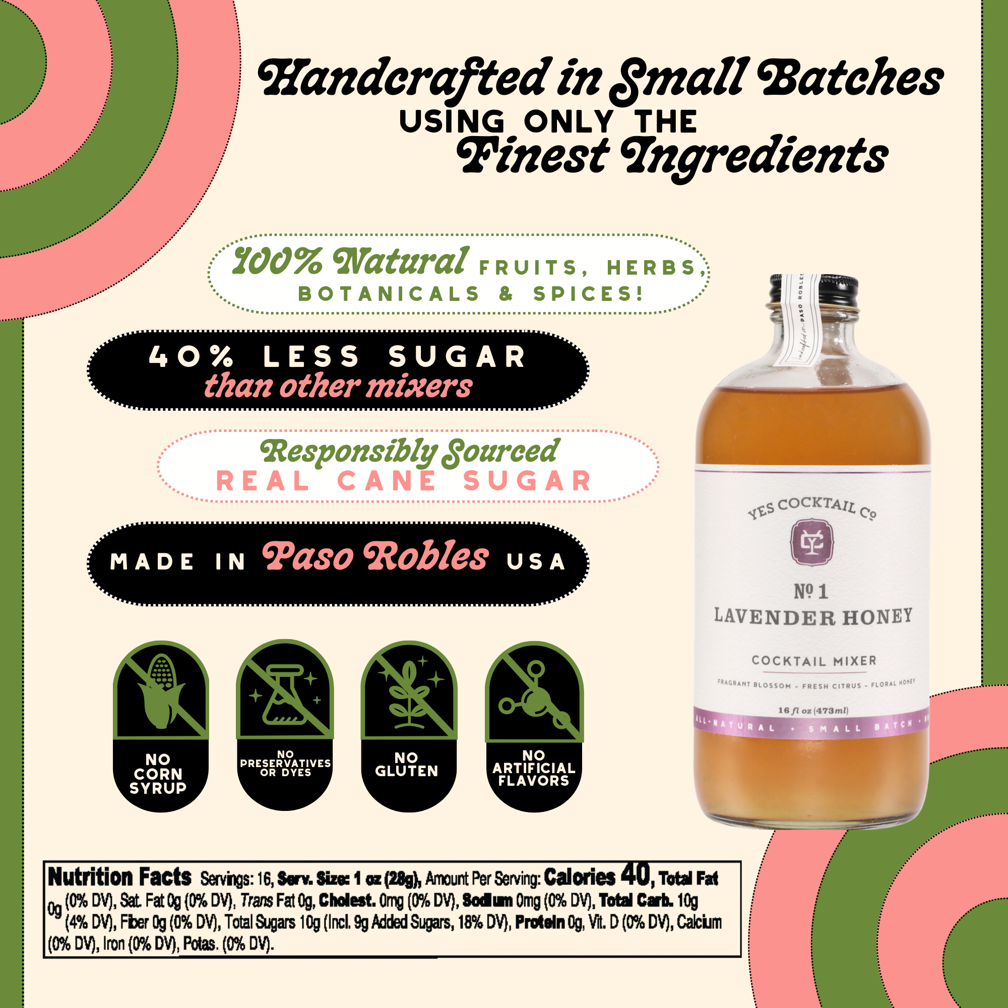 Lavender Honey Cocktail Mixer