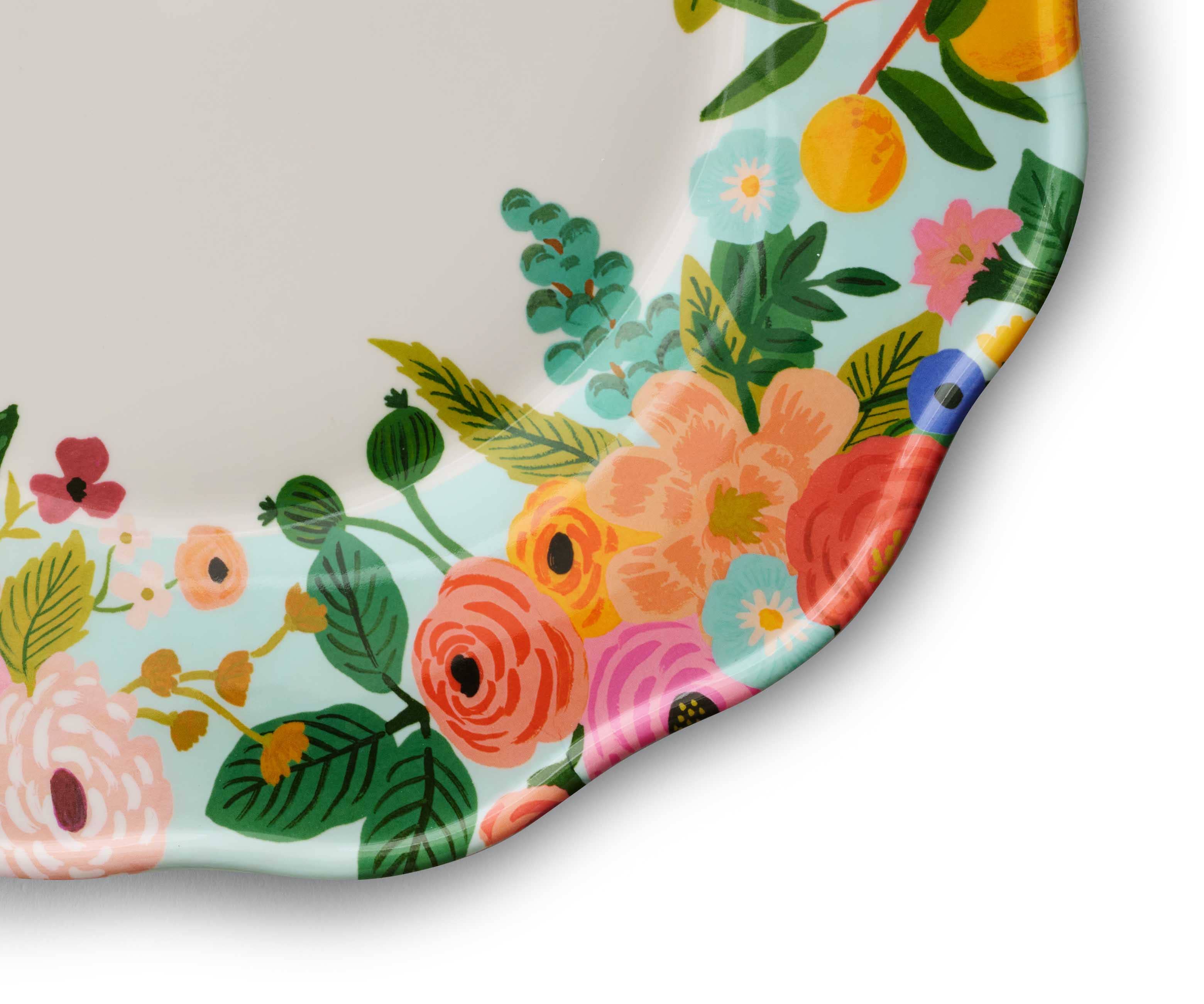 Garden Party Melamine Assorted Dinner Plates