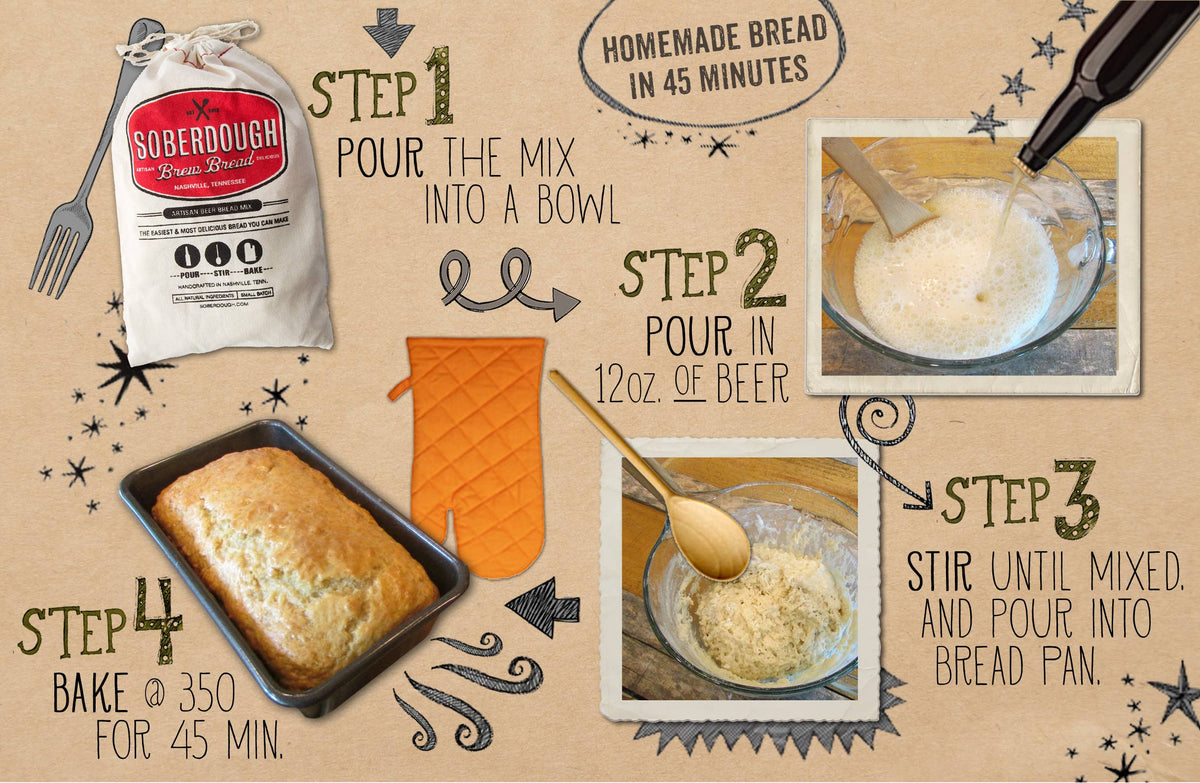 Soberdough Apple Fritter brew bread mix, case