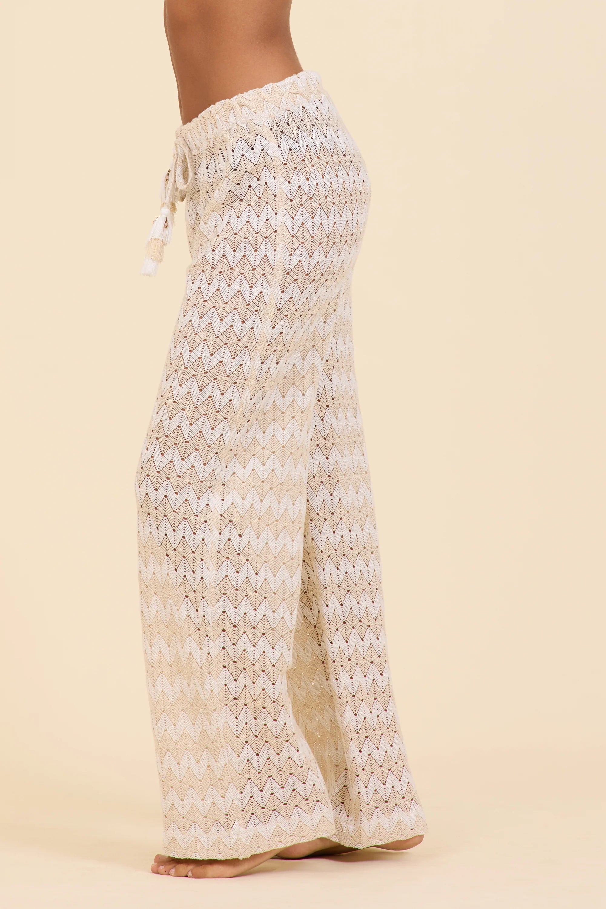 Cabana Stripe Textured Woven Pant