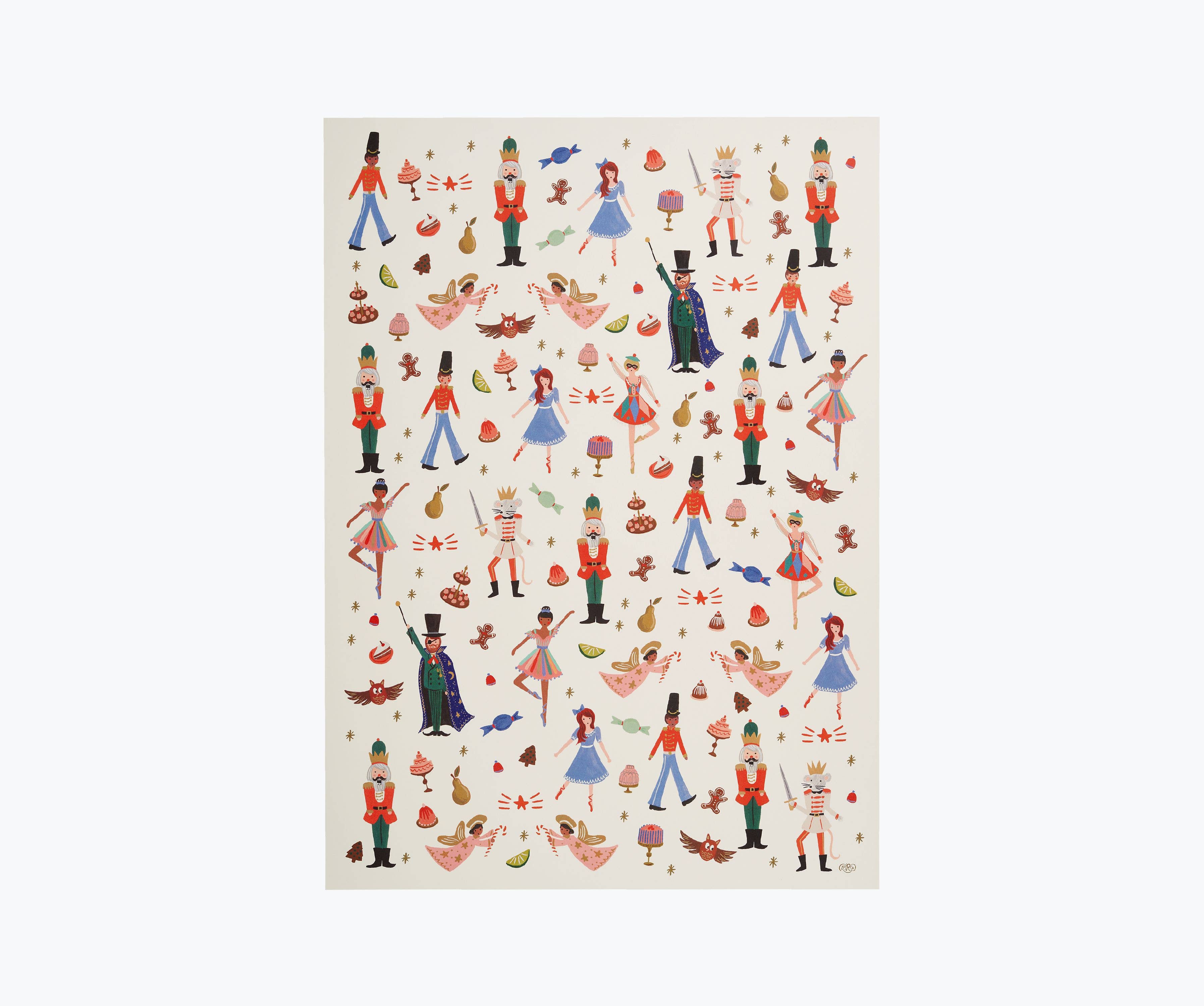 Single Nutcracker Wrapping Sheet (Flat)