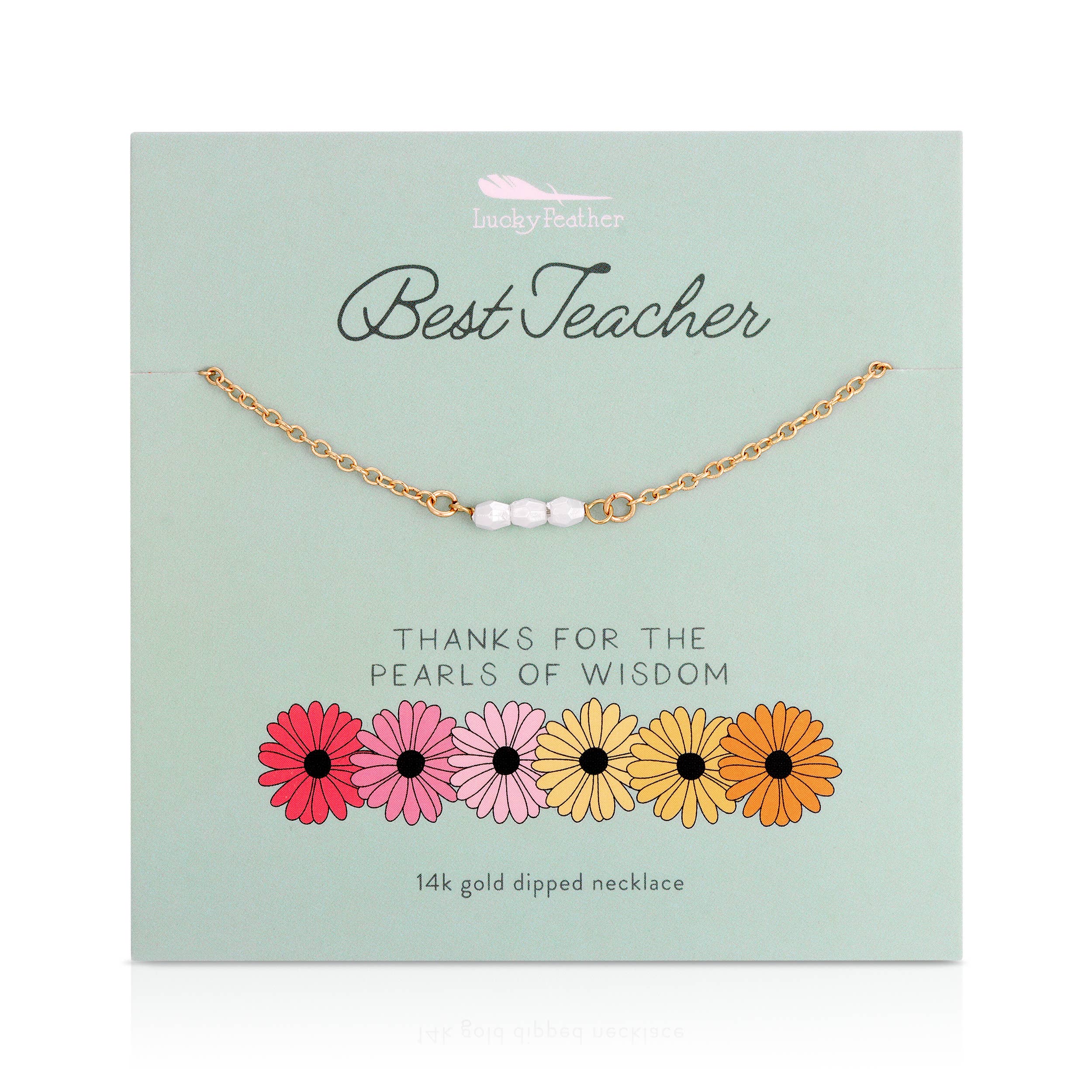 Spring Celebrations Necklace - TEACHER - Pearl