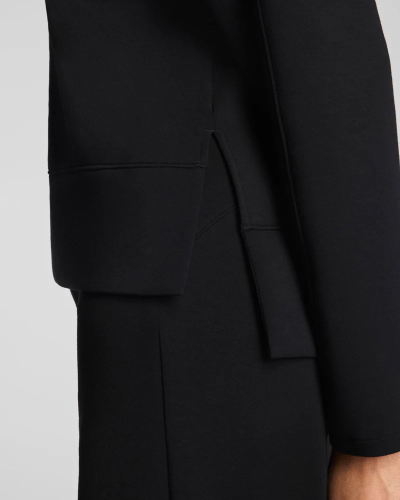 SPANX AirEssentials Crewneck Long Sleeve Top in Very Black - detail
