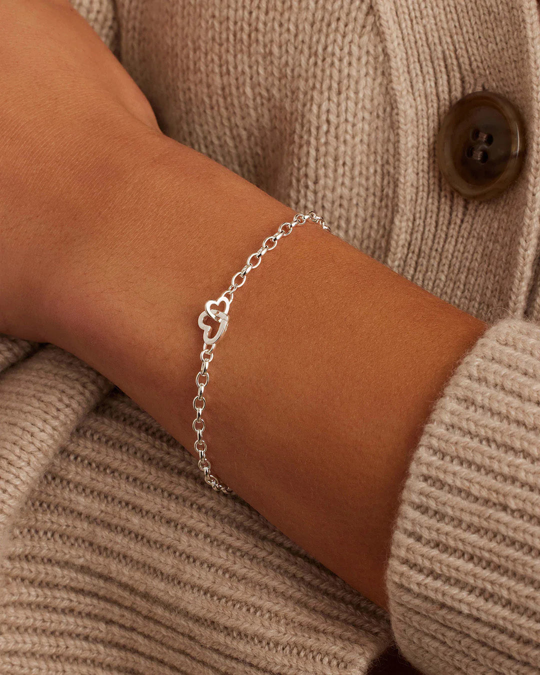 Parker Heart Mini Bracelet, Silver