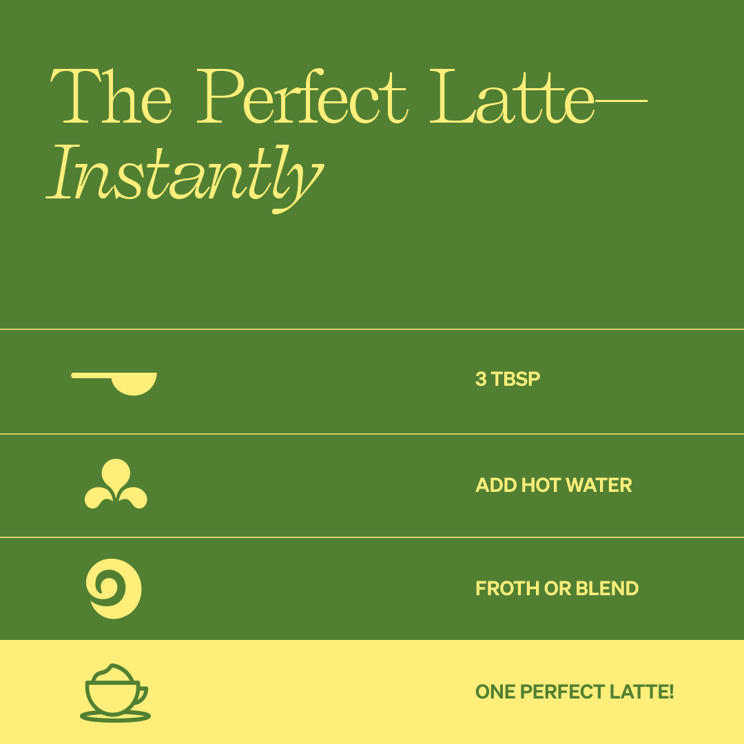 Matcha Green Tea SuperLatte (14 or 30 Lattes) | Instant Ceremonial Matcha Mix