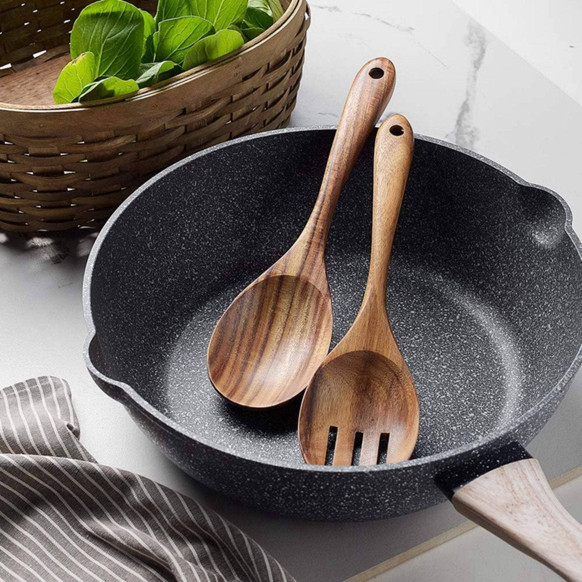Wooden Salad Spoon and Fork Set