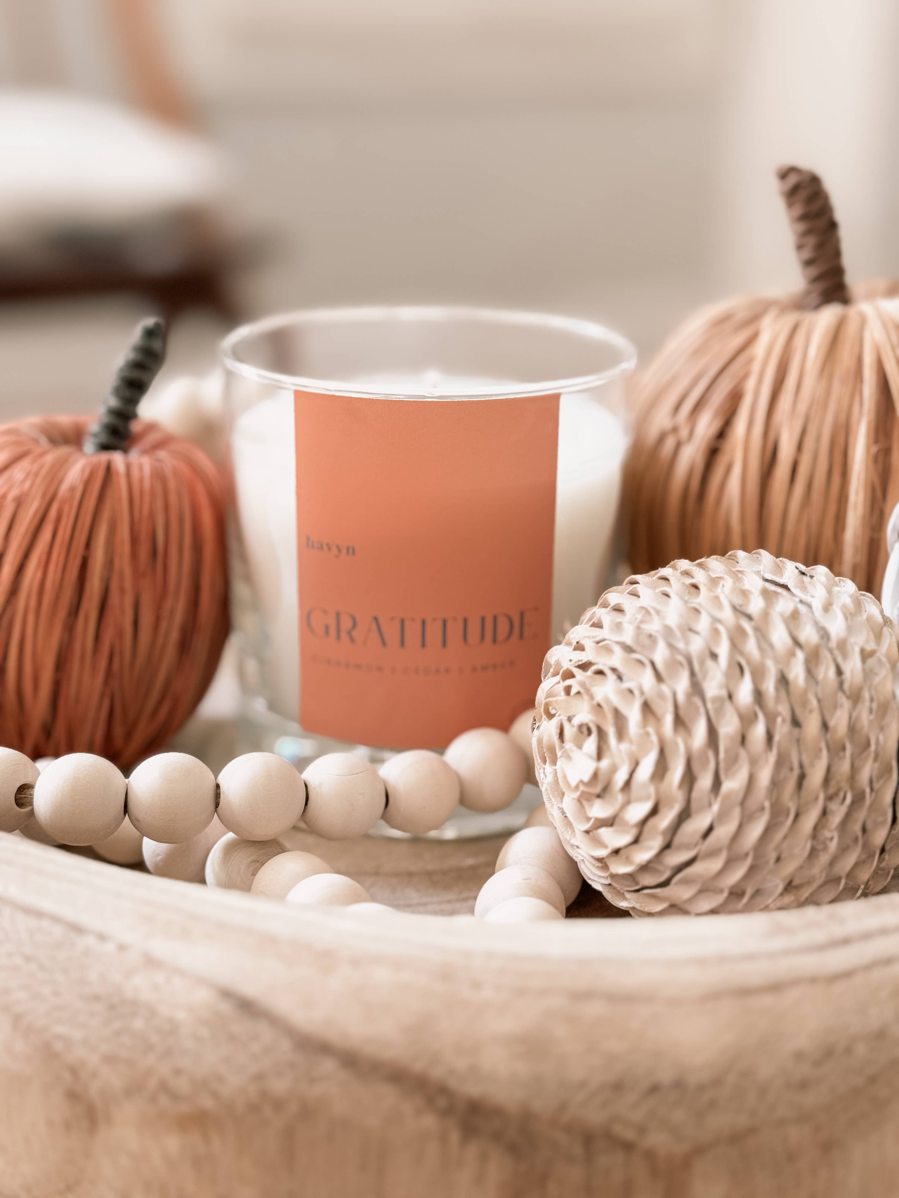 Fragrance 007: GRATITUDE Candle (Cedarwood, Cinnamon, Ginger)