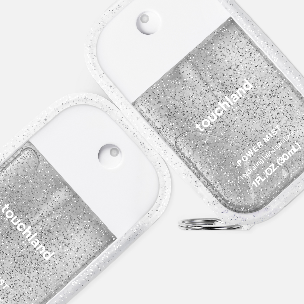 Touchland Frosted Sparkle hydrating hand sanitizer mist, case