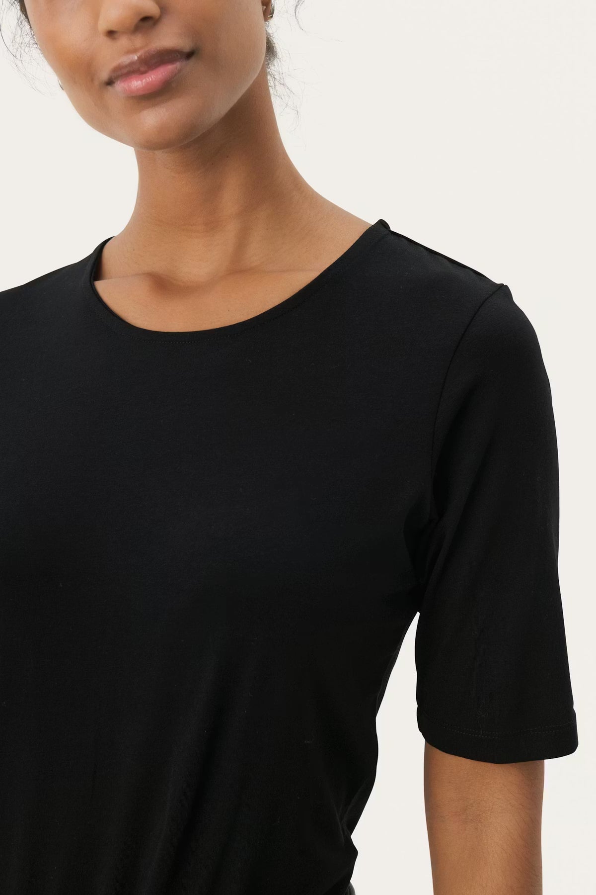 Part Two Nemi PW tee, black, detail view
