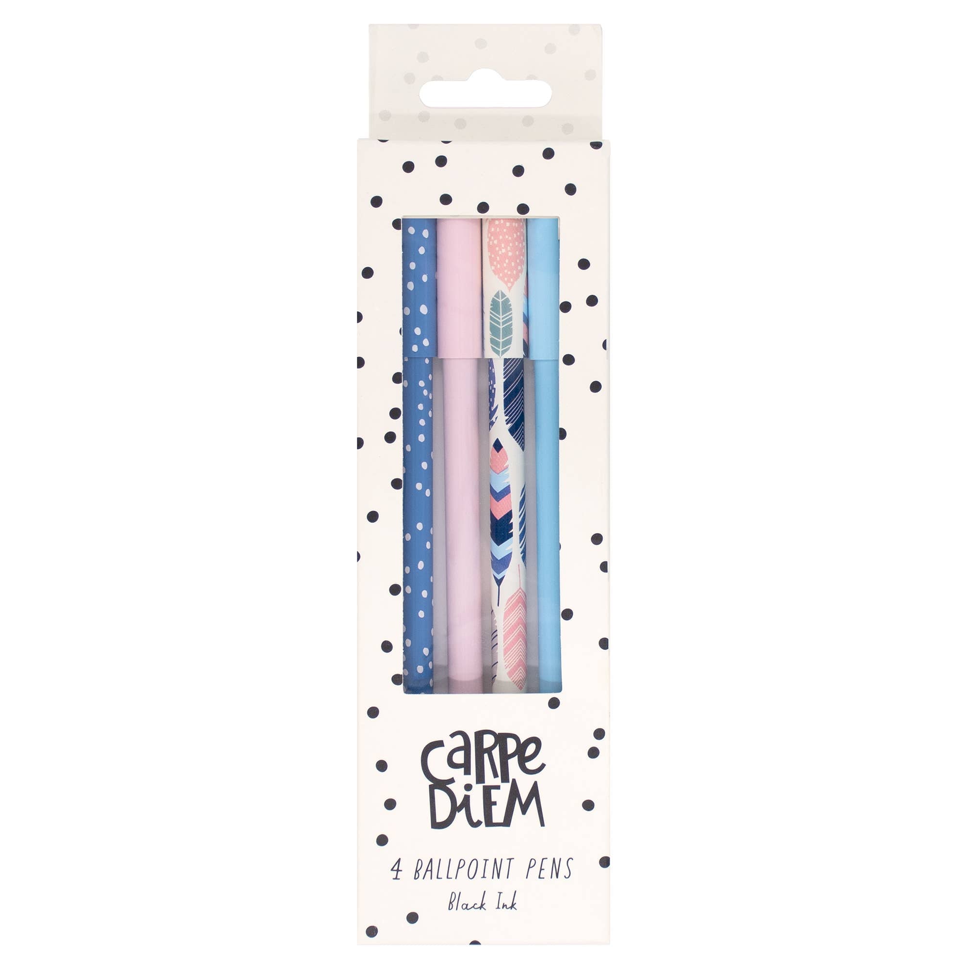 Feathers Ball Point Pen 4 Pack
